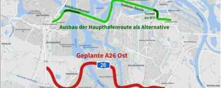 Pegelstand Elbinsel 4.4. - Verzicht auf die A26-Ost!? Neue Prioritäten im Verkehr